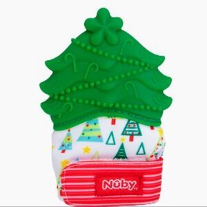 Nwt NIB NUBY CHRISTMAS TREE TEETHING MITTEN